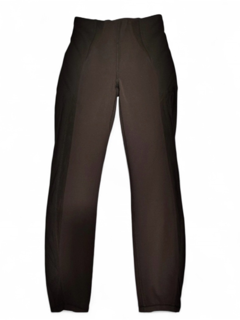 Lululemon Black Mesh Panel Leggings Full Length Size 6